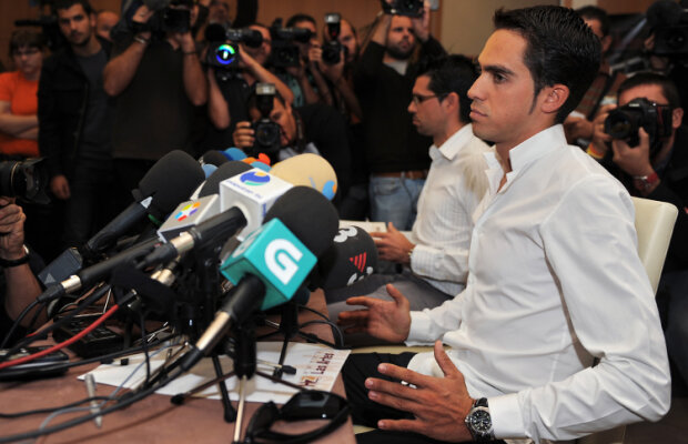 Cum şi-a construit Alberto Contador apărarea: "Ministerul Agriculturii spaniol a minţit!"