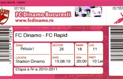 De mîine îţi poţi lua bilet la Rapid - Dinamo! În tur au fost bilete roz pentru giuleşteni. Urmează "revanşa"?