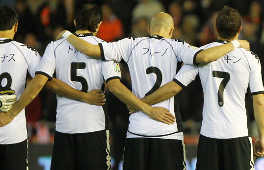 Valencia şi Corinthians şi-au arătat într-un mod inedit solidaritatea faţă de poporul nipon