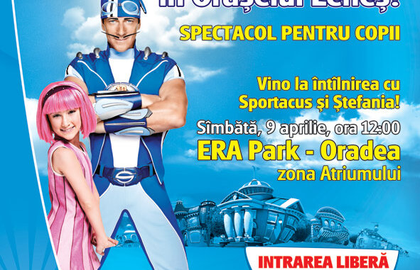 Sportacus vine sîmbătă în Era Park Oradea!