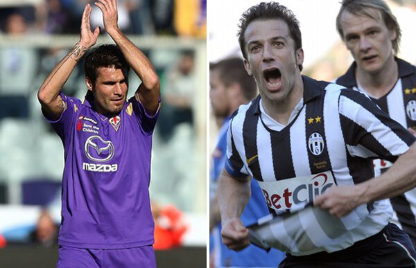 Presa din Italia: "Fiorentina - Juventus este duelul dintre două talente extraordinare: Mutu vs. Del Piero"