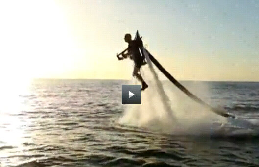 VIDEO / Jet pack-ul de apă, ultima fiţă în materie de sport extrem
