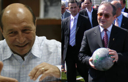 Derby de România la nivel înalt » Băsescu e stelist, Boc e dinamovist