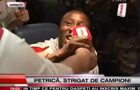 VIDEO / John Ibeh, în culmea fericirii după victoria cu Timişoara: "Petricăăă dă-i pe GSPTV" :)