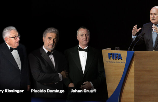 Blatter creează "Consiliul Înţelepţilor" la FIFA: Johan Cruyff, Henry Kissinger şi Placido Domingo