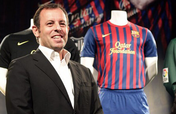 Românii vor fi "spionaţi" de preşedintele Barcelonei la meciul cu Brazilia