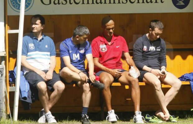 FOTO Gardoş se antrenează normal, Răduţ, Matei şi Brandan, separat. Geraldo, spectator de lux, cu un nou look
