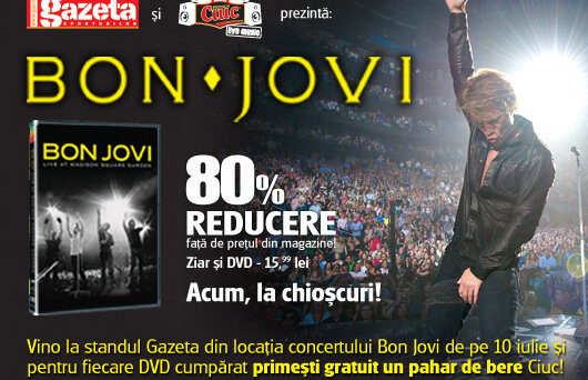 DVD Bon Jovi – tiraj suplimentat cu Gazeta de AZI!