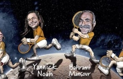 Yannick Noah, Younes El Aynaoui, Ilie Năstase şi Mansour Bahrami vor face show la arenele BNR