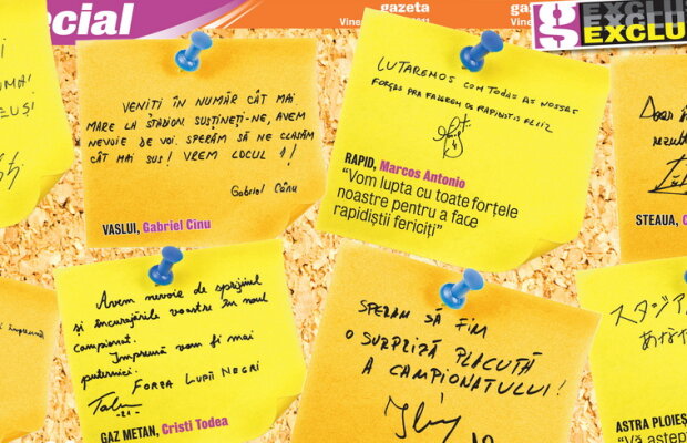 18 căpitani pornesc războiul! » Citeşte mesajele dedicate fanilor transmise prin intermediul GSP