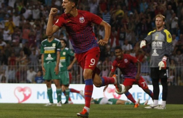 Cronica partidei Steaua - Mioveni 4-0 » Roş-albaştrii au luat un antidepresiv verde