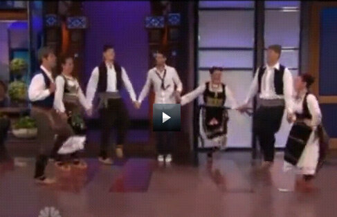 VIDEO / Djokovici a jucat sîrba în emisiunea lui Jay Leno :D