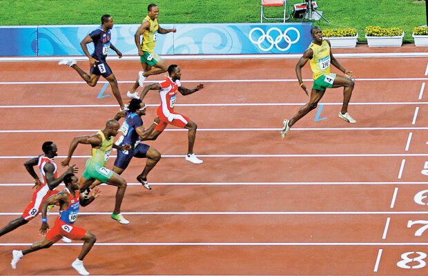 Cursa lui Usain Bolt la 100 m, o lege a fizicii