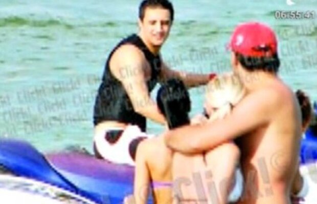 VIDEO! Nepotul lui Becali, agresat de propria iubita pe plaja