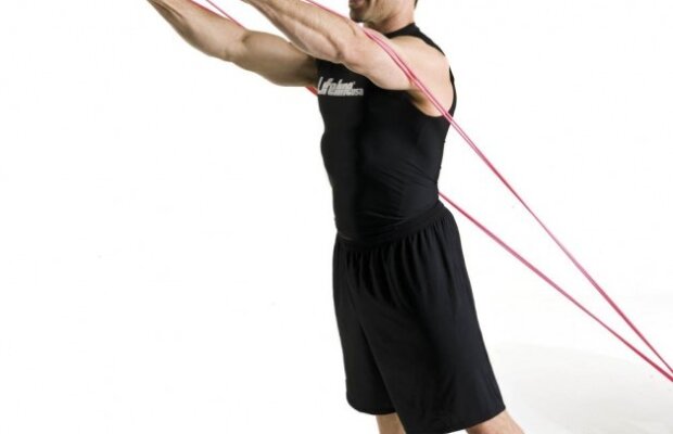 Opt exerciţii cu banda elastică