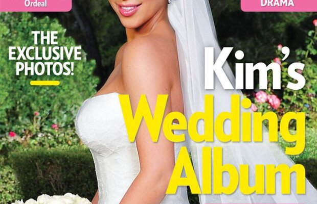 Kim Kardashian si-a scos sotul din pozele oficiale de nunta