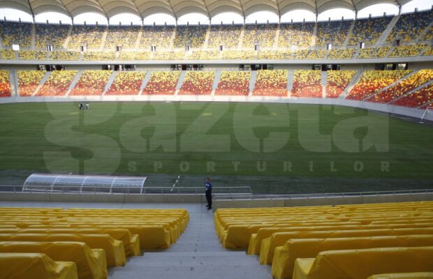 FOTO Montarea gazonului pe National Arena a decurs excelent: "Se poate juca şi mîine pe el!"