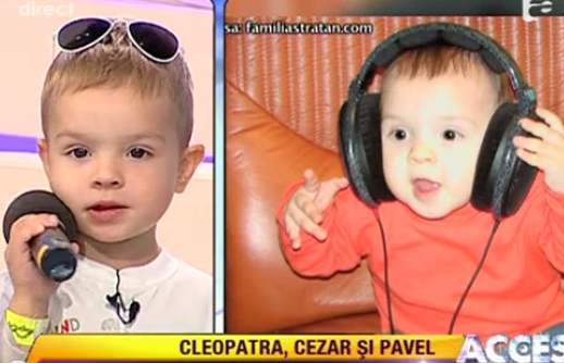 VIDEO! Fiul de 2 ani al lui Pavel Stratan se lanseaza in showbiz!