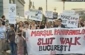 Marşul "panaramelor". Sute de tineri au protestat faţă de agresiunea stradală şi abuzurile sexuale