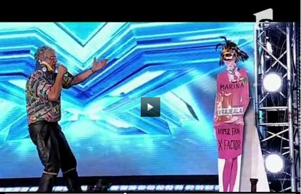 VIDEO Fostul "adversar" al lui Mircea Sandu a venit cu manechinul pe scenă la X Factor