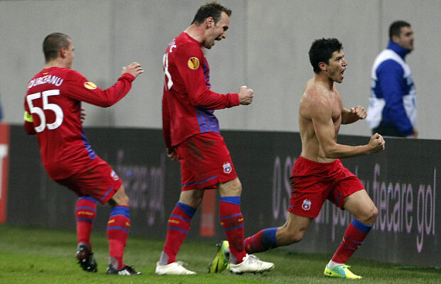 Steaua a cîştigat în 10 oameni în faţa lui Maccabi, 4-2