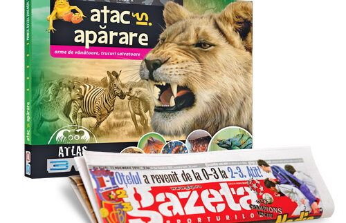 Premieră! Primul atlas zoologic 3D al copilului tău! De azi, volumul 2, numai cu Gazeta Sporturilor!