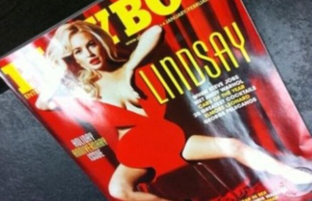 FOTO! Uite-o pe Lindsay Lohan goala in Playboy!