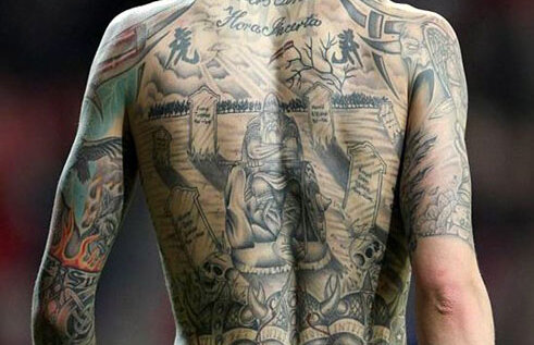 GALERIE FOTO Oglindă-oglinjoară, cine este cel mai tatuat fotbalist din lume?