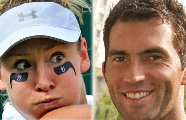 GALERIE FOTO Cu şosete lungi şi vopsită adesea pe faţă. Aşa joacă excentrica parteneră a lui Tecău