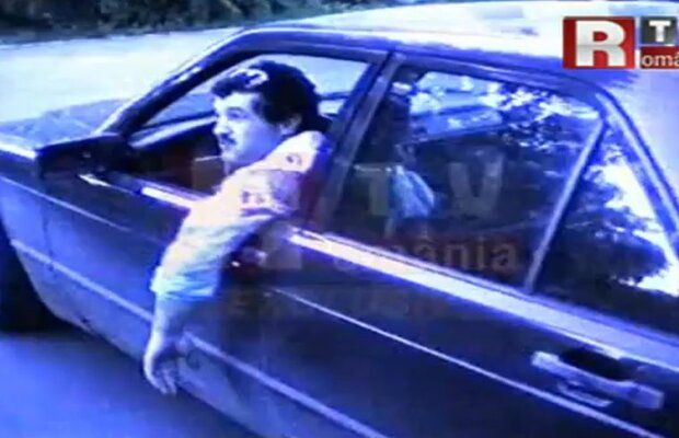 VIDEO » "Vitezomanul Gică şi-a luat maşină mică" :D » Becali, 32 de ani, trening de "doar" 300 de mărci germane, la volanul primei maşini străine din viaţa lui