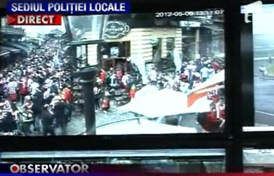 VIDEO / Poliţia Capitalei este cu ochii pe toţi suporterii spanioli care au venit la Bucureşti