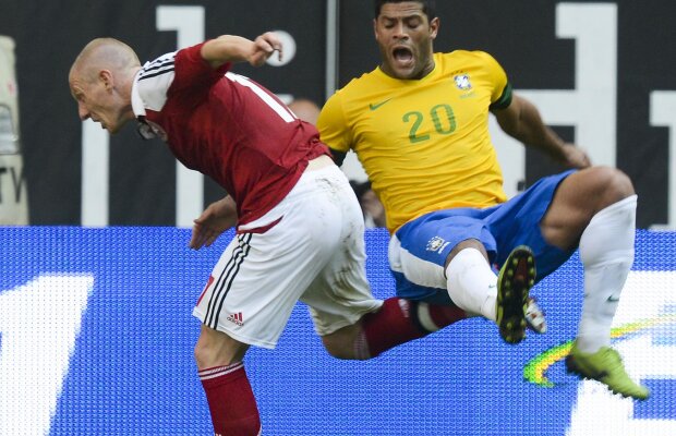VIDEO Hulk, primele goluri la naţională » Brazilia a învins Danemarca într-un meci amical, 3-1