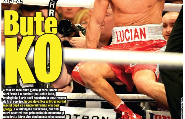 Ediţie specială a Gazetei, tipărită în zori » Culisele meciului Bute - Froch sînt acum la chioşcuri