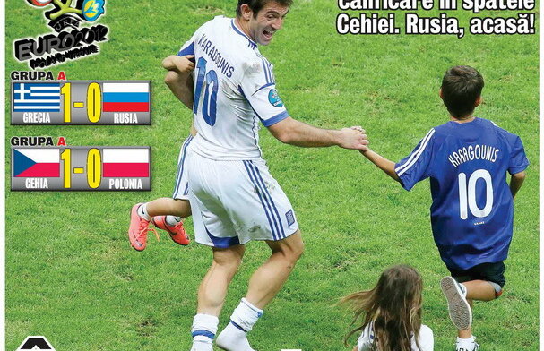 Elenii sărbătoresc cu noi! » Site-ul sportiv gazzetta.gr din Grecia evocă prima pagină a Gazetei Sporturilor