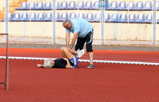 A leşinat pe pistă! » Unei jucătoare de la Oltchim i s-a făcut rău şi a căzut în timpul unei sesiuni de alergări