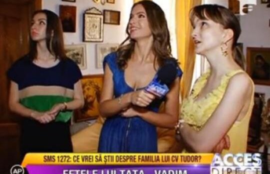 Fetele lui Corneliu Vadim Tudor, doua tinere pasionate de moda