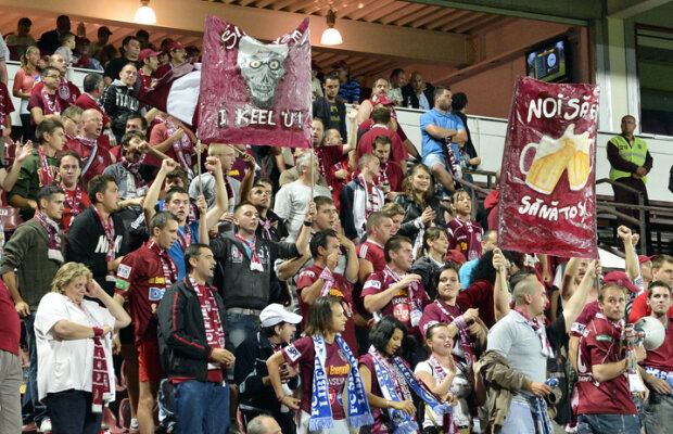 Puţini, dar inimoşi » Clujenii nu s-au înghesuit la primul meci european al CFR din actuala stagiune