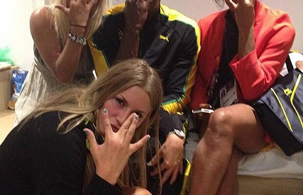 Noaptea lui Usain Bolt, după recordul olimpic de la 100 m » Party cu suedeze