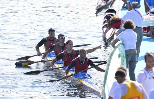 România a încheiat pe 8 în finala K4 1.000m!