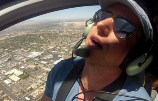 Laurentiu Reghecampf, impietrit de frica intr-un elicopter in Las Vegas!