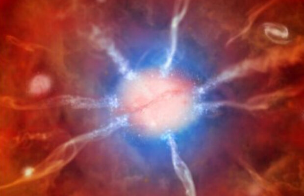 Un roi de galaxii de dimensiuni record, descoperit de astronomi