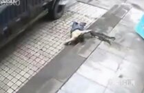 Un tip se rănește încercând să spargă un cauciuc