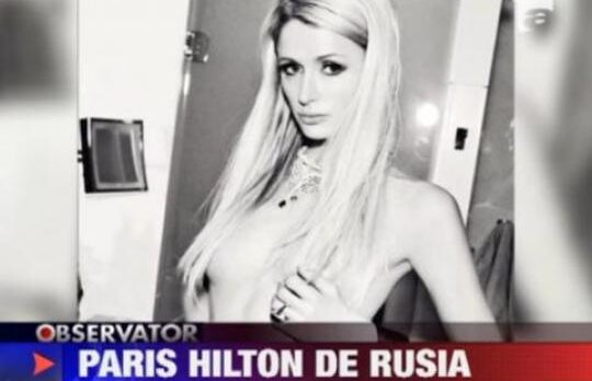 Paris Hilton socheaza din nou. A pozat topless pentru o revista din Rusia