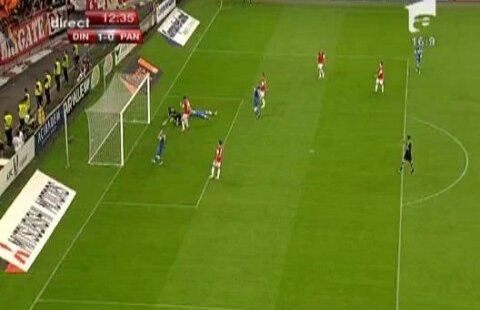 VIDEO /  Min.12 » Dinamo - Pandurii 1-0, bară Ousmane Viera