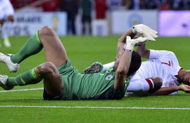 WalKOtt! » Atacantul Angliei a rămas nemişcat pe teren după o ciocnire cu portarul