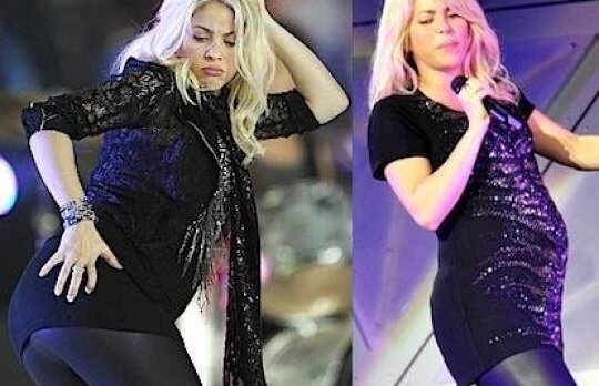 VIDEO. Nici soldurile, nici abdomenul nu mai pot minti: Shakira, insarcinata pe scena!