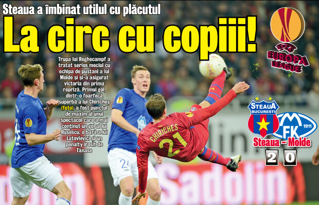 VIDEO Stăpînii fiordurilor » Steaua s-a impus şi în meciul cu Molde (2-0) şi e tot mai aproape de primăvara europeană