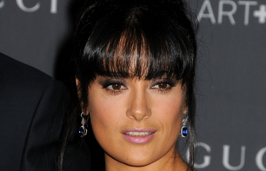 Salma Hayek a purtat cercei de 1 milion de dolari! Vezi cum arata!