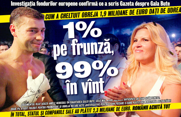 Cum a cheltuit Obreja 1,9 milioane de euro daţi de Udrea » 1% pe frunză, 99% în vînt