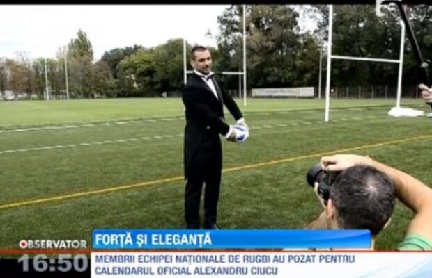 Membrii echipei nationale de rugby au pozat pentru Calendarul Oficial Alexandru Ciucu